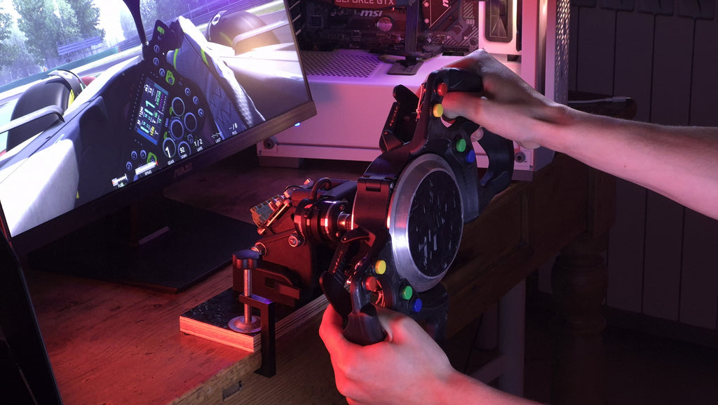 Basic Sim racing steering wheel digital 3D models