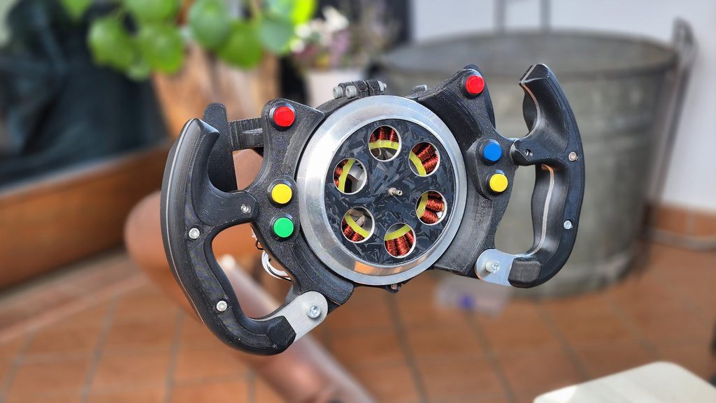 Basic Sim racing steering wheel digital 3D models