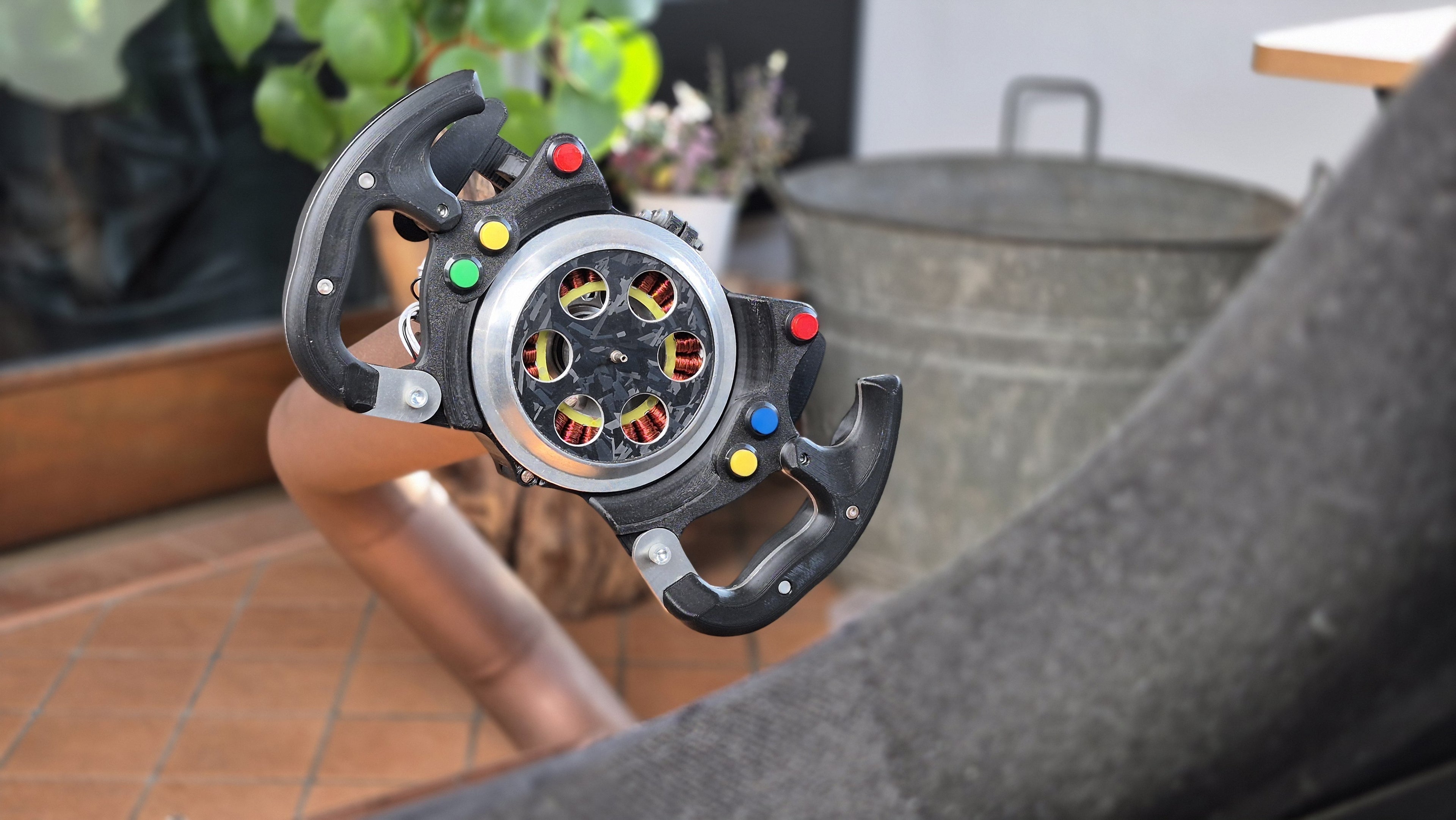 Basic Sim racing steering wheel digital 3D models