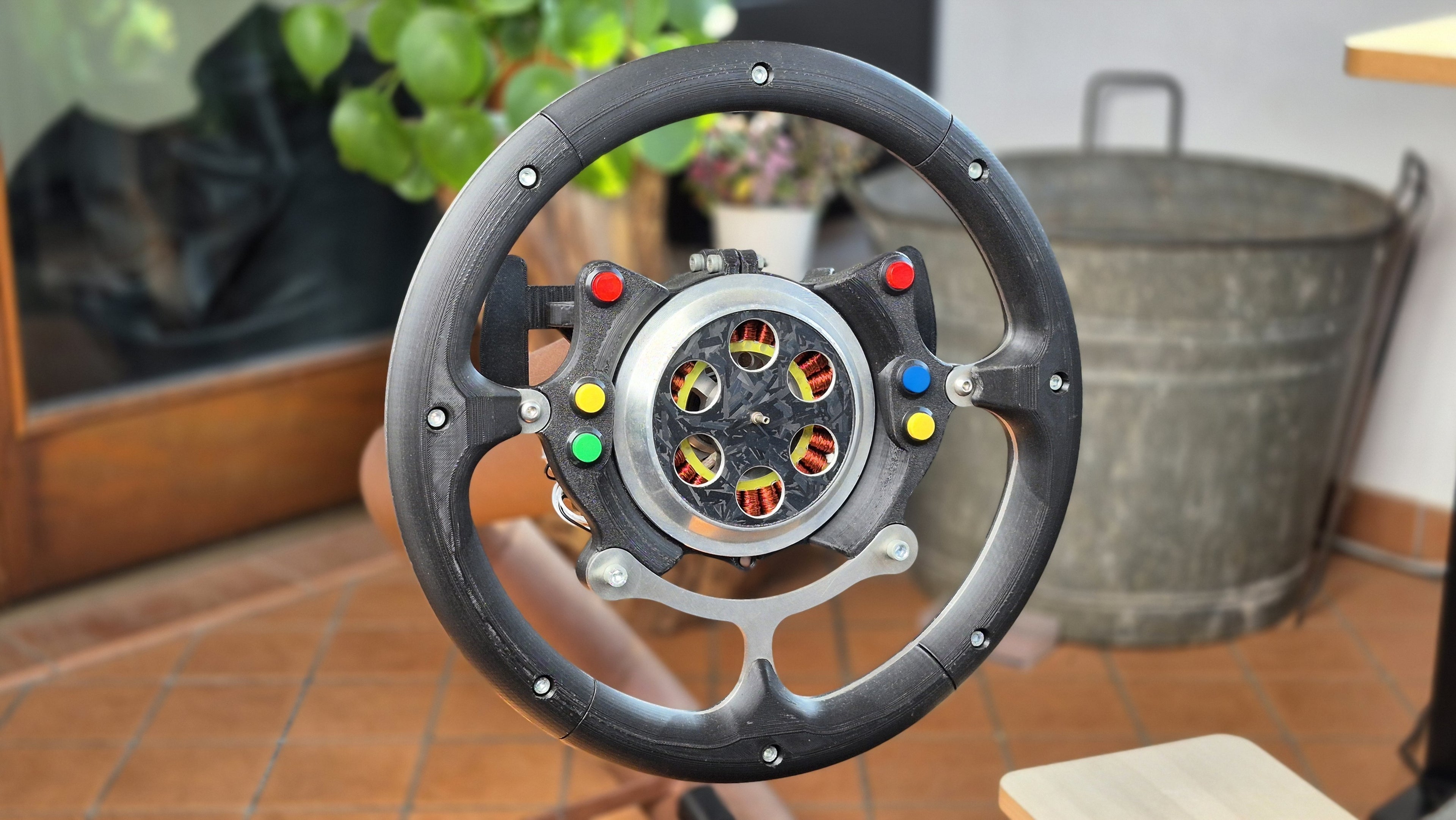 Basic Sim racing steering wheel digital 3D models