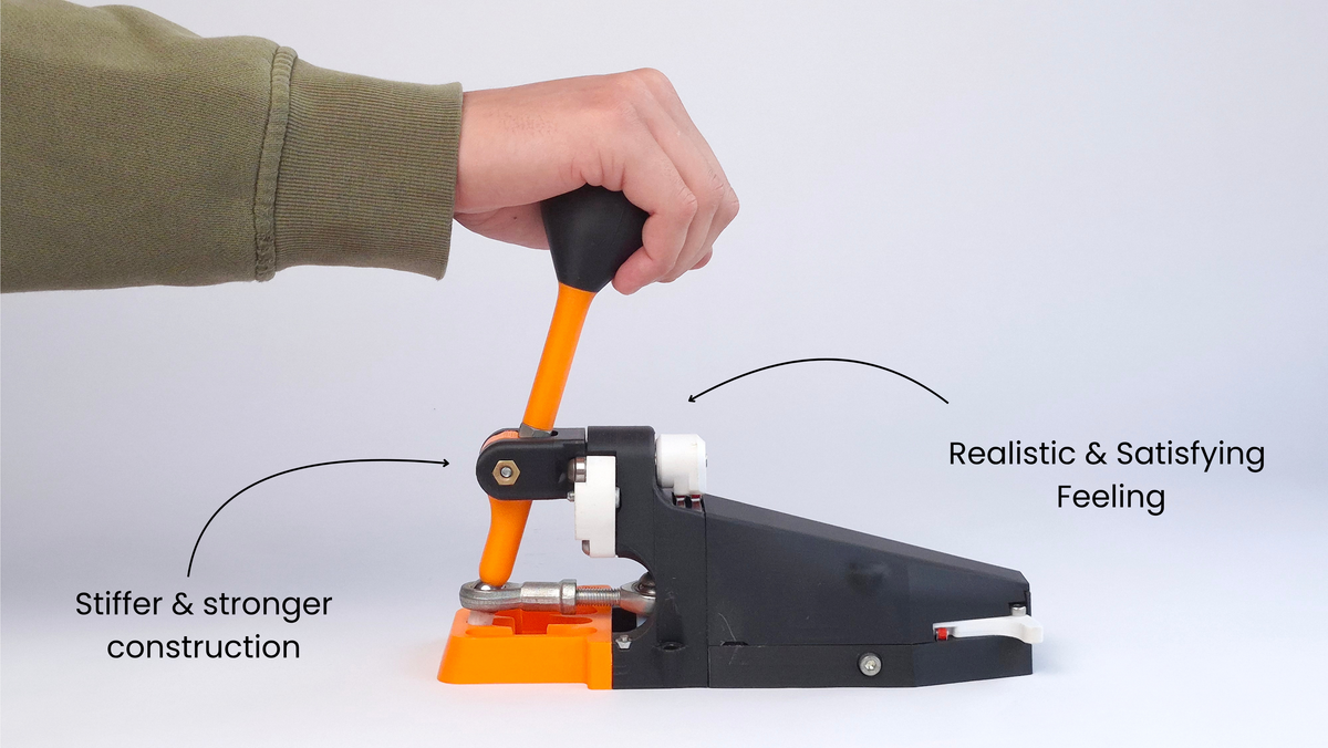 DIY Sim Racing Shifter H-pattern & Sequential - 3D models - upgraded version