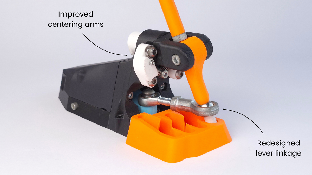 DIY Sim Racing Shifter H-pattern & Sequential - 3D models - upgraded version